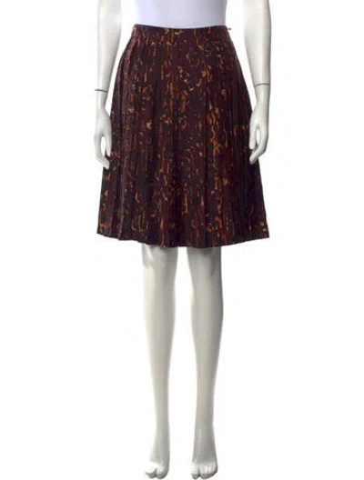 Pre-owned Ferragamo Silk Mini Skirt In Black