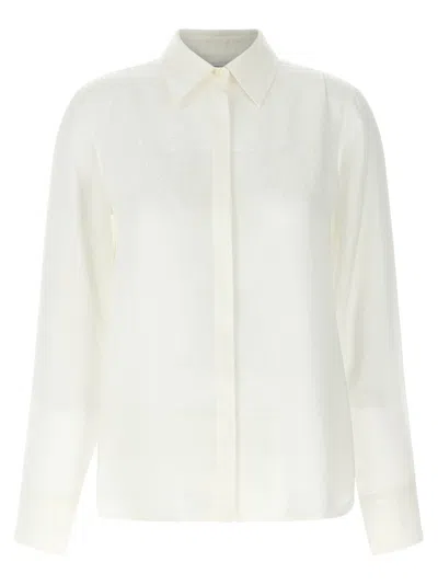 FERRAGAMO SILK MONOGRAM JACQUARD SHIRT