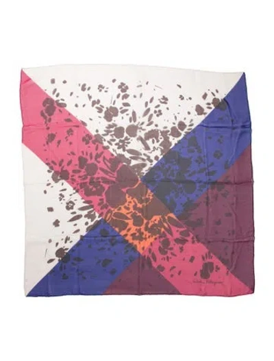 Pre-owned Ferragamo Silk Printed Bandana