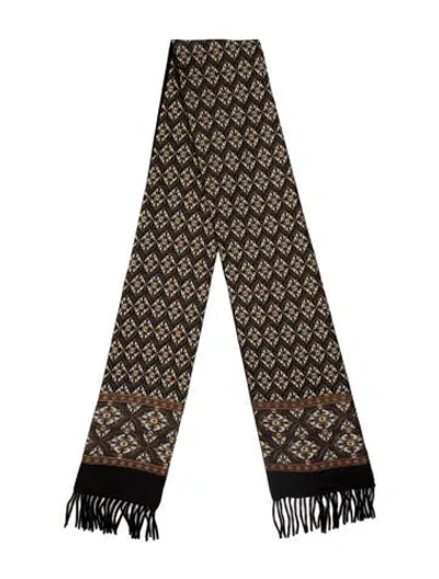 Pre-owned Ferragamo Silk Printed Scarf