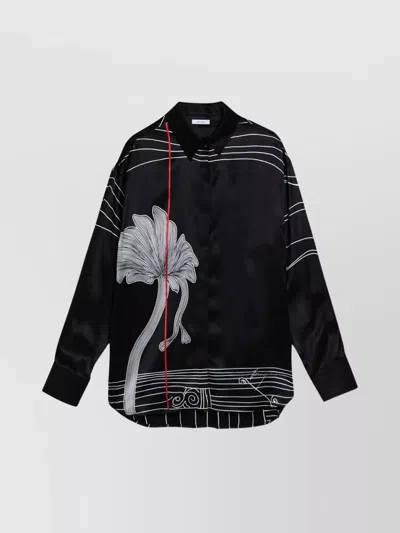 FERRAGAMO SILK SATIN SHIRT SALVATORE