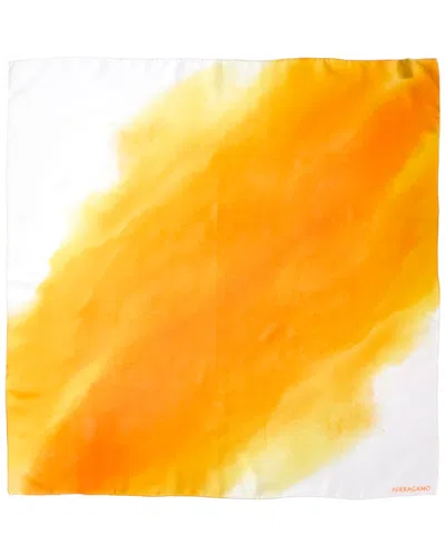 Ferragamo Silk Scarf In Orange