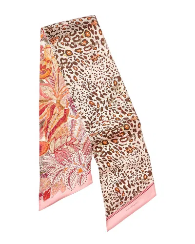 Ferragamo Silk Scarf In Pink