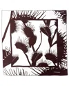 Ferragamo Venus Silk Square Scarf In Brown