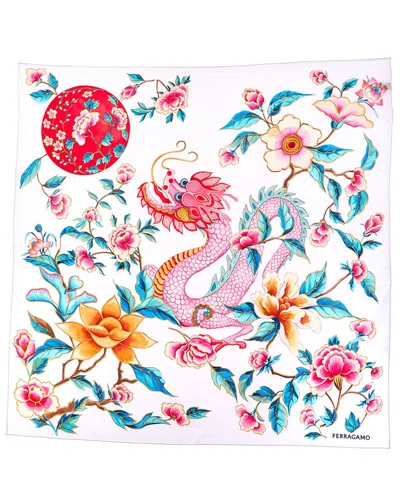 Ferragamo Silk Scarf In Multi