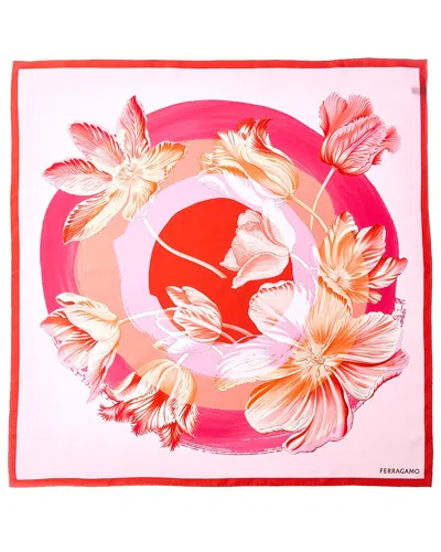 Ferragamo Silk Scarf In Multi