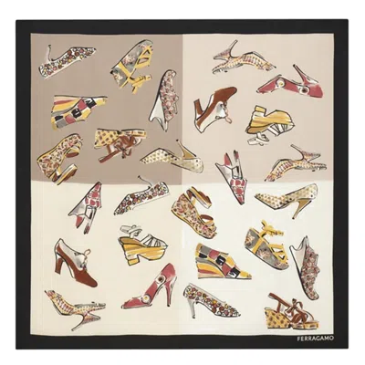 Ferragamo Silk Scarf In Multi