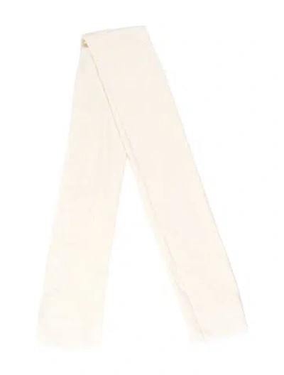 Pre-owned Ferragamo Silk Scarf In Neutral