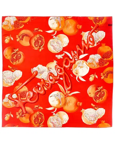Ferragamo Silk Scarf In Red