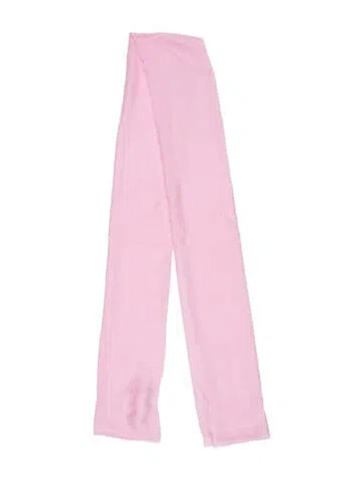 Pre-owned Ferragamo Silk Scarf W/ Tags In Pink