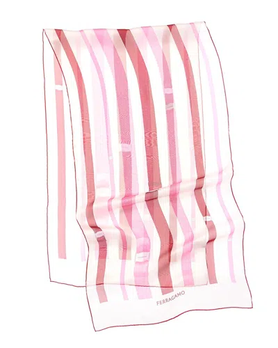 Ferragamo Silk Scarf In White