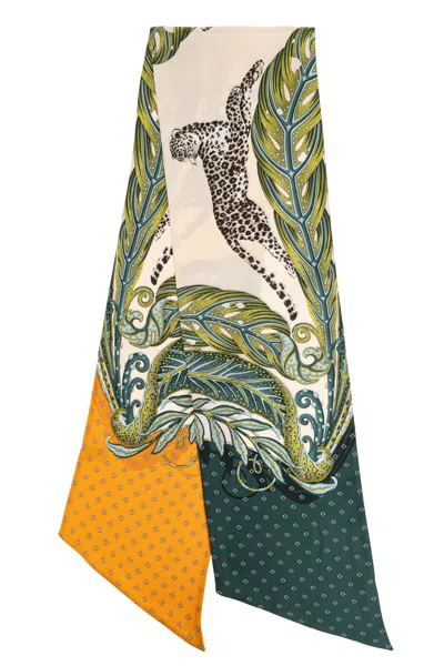 FERRAGAMO FERRAGAMO SILK SCARF WITH PRINT