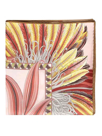 Ferragamo Silk Scarf With Print In Multi