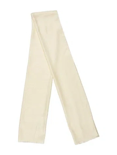 Pre-owned Ferragamo Silk Scarf In Yellow