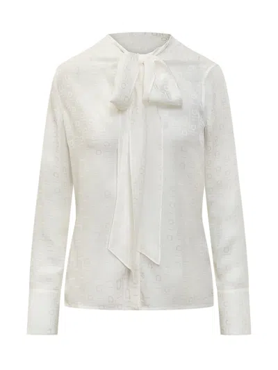 FERRAGAMO SILK SHIRT WITH LOGO