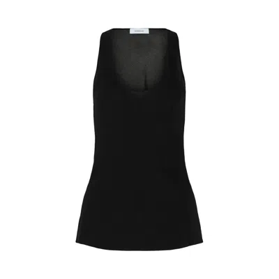 Pre-owned Ferragamo Silk Tank Top 'black' | Women's Size 44