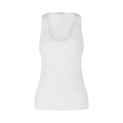 Pre-owned Ferragamo Silk Tank Top 'white' | Women's Size 44