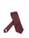 Ferragamo Silk Tie Ties And Bow Ties Multicolor In Red