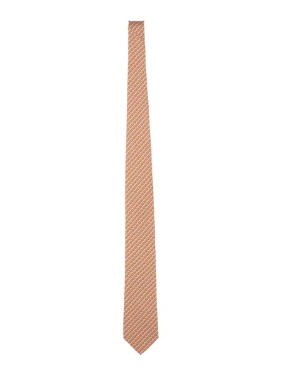 Ferragamo Silk Tie In Pink
