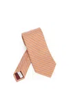 Ferragamo Silk Tie Ties And Bow Ties Orange In Yellow
