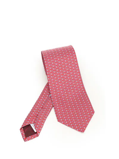 Ferragamo Silk Tie Ties And Bow Ties Red