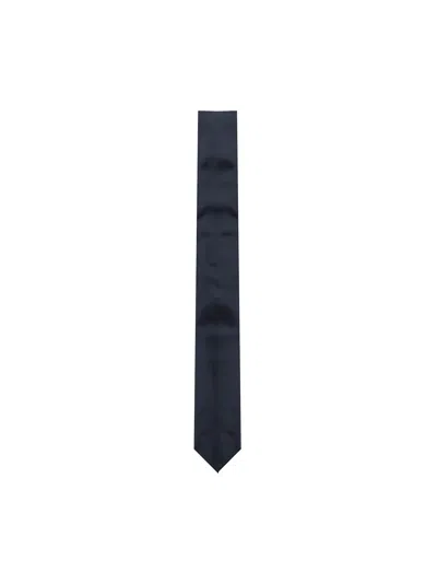 Ferragamo Silk Tie In Blue