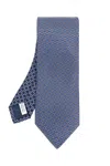 Ferragamo Silk Tie In Blue
