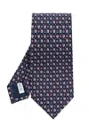 Ferragamo Silk Tie In Blue