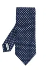 Ferragamo Pointed Tie In Navy