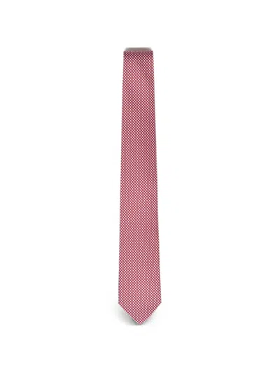 Ferragamo Silk Tie In Pink