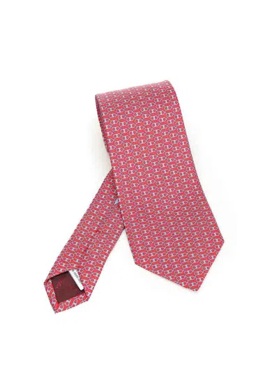 Ferragamo Silk Tie Ties And Bow Ties Red