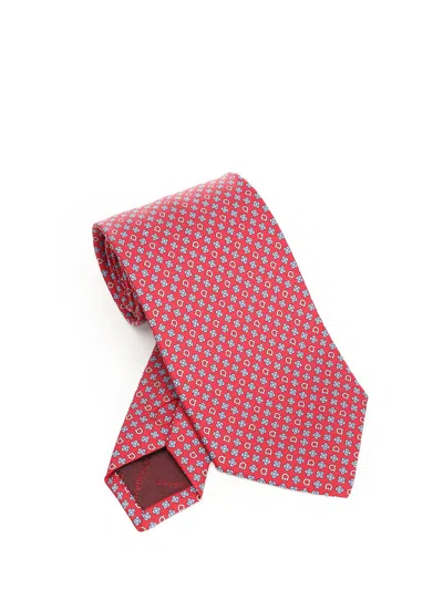 Ferragamo Silk Tie Scarves And Foulards Red