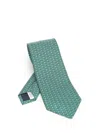 Ferragamo Silk Tie Ties And Bow Ties Green In Green