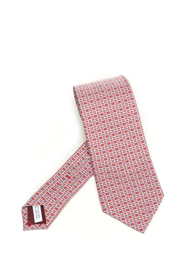 Ferragamo Silk Tie Ties And Bow Ties Red