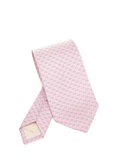 Ferragamo Silk Tie Ties And Bow Ties Rose