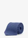 Ferragamo Silk Tie With Trofeo Print In Blue