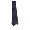Ferragamo Gancini Print Silk Tie With Standard Width