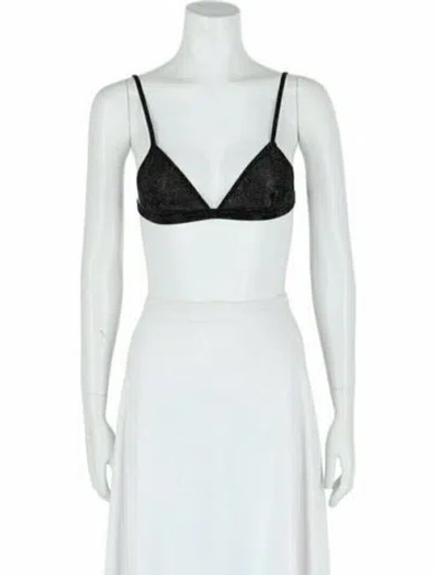 Pre-owned Ferragamo Silk Top W/ Tags In Black