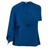 Ferragamo Viscose Top With Cape Detail