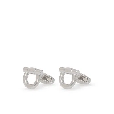 Ferragamo Silver Bracelets Men In Brown
