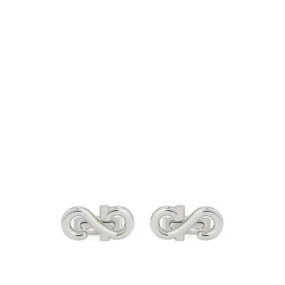 Ferragamo Silver Cufflinks Men