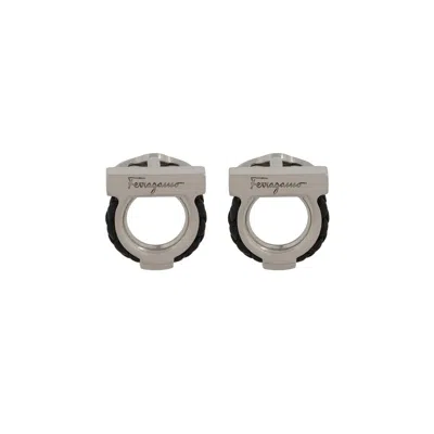 Ferragamo Silver Cufflinks Men
