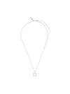 Ferragamo Women Collana Gancio Con Cristalli In Metallic