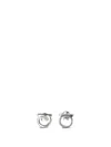 Ferragamo Silver Hook Earrings In Metallic