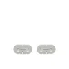 Ferragamo Double Gancini Cufflinks In Metallic
