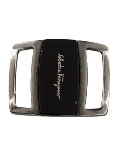 Pre-owned Ferragamo Silver Tone Belt Buckle