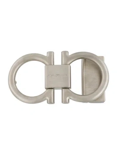 Pre-owned Ferragamo Silver-tone Belt Buckle