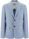 Ferragamo Single Breasted Blazer In 蓝色