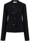 Ferragamo Cutaway Blazer In Black
