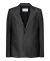 Ferragamo Single-breasted Blazer In Black